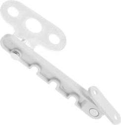 Loga bloķētājs ar atvēršanas ierobežotāju, 4 pakāpju regulēšana, balts