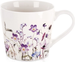 Porcelāna krūze Louka 430 ml ar ziedu motīvu