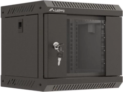 Piekaramais instalācijas skapis Lanberg Rack WF11 10" 4U 300x300 melns