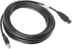 USB 2.0 kabelis AM–BM 5 m melns