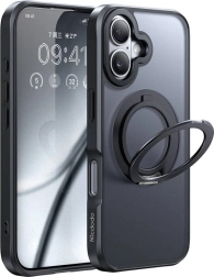 McDodo MagSafe case with stand for iPhone 16 Plus black