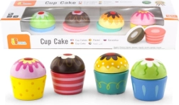 VIGA Wooden Cupcakes, Set of 4 pcs