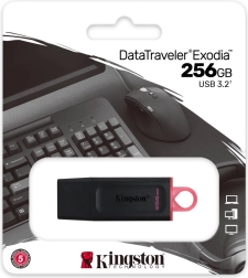 USB zibatmiņa DataTraveler Exodia 256GB USB 3.2 Gen 1