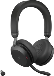Jabra Evolve2 75 bezvadu austiņas ar uzlādes statīvu