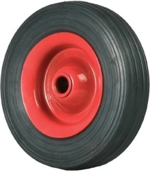 Pilna ratiņa ritenis 120 mm ar metāla disku un slīdgultņa rumbu 12 mm