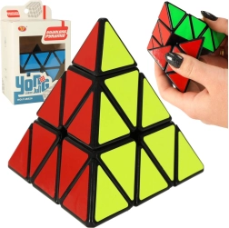 Loģiskā spēle PYRAMINX – piramīdas formas galvaslauzuma kubs 9,5 cm