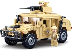 Sluban Army Hummer militārais kaujas bezceļa konstruktors