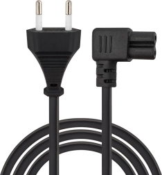 Savio CL-186 leņķveida barošanas kabelis 2 pin C7 5 m