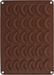 Silicone Mold for Crescent Cookies, Orange – 30 pcs