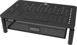 Monitora un klēpjdatora statīvs 13–32" ar atvilktni