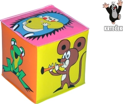 Pīkstoša kuba KRTEČEK plastmasas 7 × 7 cm