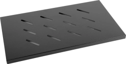 Plaukts 19'' 600 mm 1U rack skapim, melns