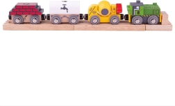 Bigjigs Rail koka būvniecības vilciens