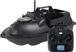 Flytec V010 viedā ēsmas piegādes laiva ar GPS (melna)