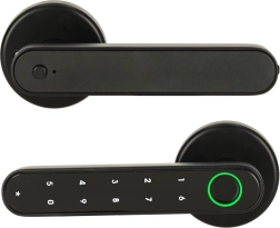 Elektroniska viedā durvju slēdzene ar tastatūru, pirkstu nospiedumu un Bluetooth