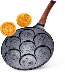 Granitīga olu panna ar 7 atverēm BLACK & WOOD 26 cm