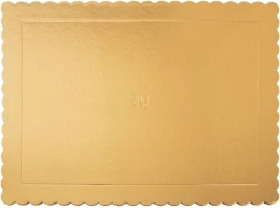 Zelta taisnstūra kūku paliktnis 40 × 30 cm