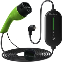 Mobilais EV lādētājs ar regulēšanu, Type 2, 3,5 kW, 230 V, LCD, LED, 5 m kabelis