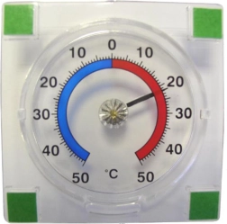 Āra pašlīmējošs termometrs PROVENCE -50 līdz +50 °C, caurspīdīgs