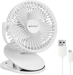 Balts bezvadu ventilators Ruhhy