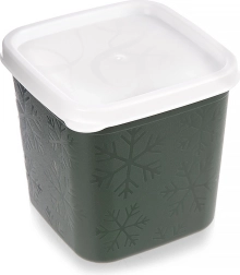 Plastmasas pārtikas trauks ar vāciņu 380 ml, zaļš