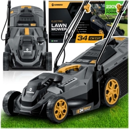 Humberg HM-612 elektriskais zāles pļāvējs 1400 W, pļaušanas platums 34 cm