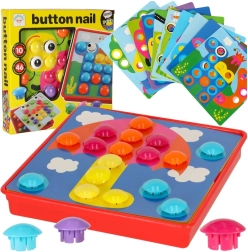 Izglītojoša mozaīka ar tapām, 57 detaļas