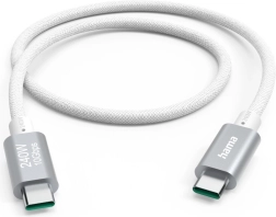 Hama uzlādes un datu kabelis USB‑C uz USB‑C 240 W