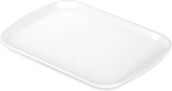 Plastic serving tray white 43.5 × 31.5 cm