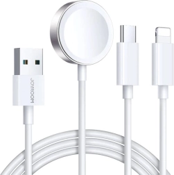 Magnētiska uzlādes kabelis Jonroom Apple Watch, Lightning un USB-C, 1,2 m
