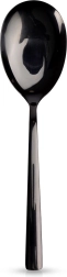 Black stainless steel salad spoon BLACK 25 cm Orion