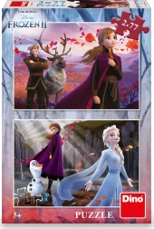 Dino puzle Frozen II Očekávání 2×77 detaļas