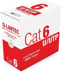 Tīkla kabelis U/UTP Cat 6, PVC, 100% varš, 305 m