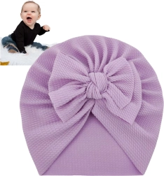 Bērnu turbāns ar banti – violets