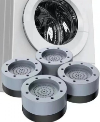 Pretvibrācijas gumijas paliktņi veļasmašīnai, trauku mazgājamai mašīnai, žāvētājam un ledusskapim, 4 gab.