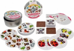 Kubíka rotaļas ar dzīvnieciņiem – kāršu spēle 3 vienā