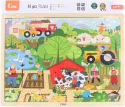 Koka puzle “Farma” 48 gabaliņi