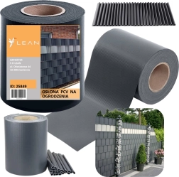 Grafīta žoga lente ar UV aizsardzību un 20 klipiem