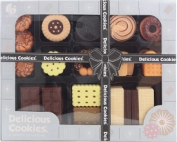 Bērnu plastmasas pārtikas komplekts – vafeles, cepumi, šokolāde un vafeles