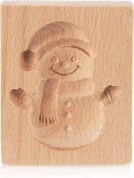 Koka formiņa cepumiem Sniegavīrs 11 × 9,5 cm