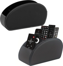 Organizators tālvadības pultīm ar 5 nodalījumiem, melna ekoāda