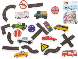 Putas vannas puzle ar pilsētas motīvu