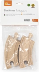 Wooden Rails Small Curves Compatible with Maxim - 4 Pieces