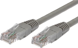 Patchcord kabelis kat.5e RJ45 UTP 1 m pelēks