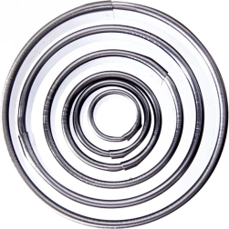 Nerūsējošā tērauda cepumu formiņu komplekts – apļi 1,3–5,2 cm, 5 gab.