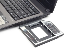 Adapteris optiskās ierīces vietā 12,7 mm 2,5 collu SATA HDD/SSD diskam