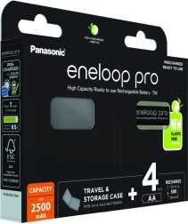 Eneloop PRO akumulators AA 2500 mAh 4 gab. ar kārbiņu