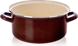 Emalēts katls Brown 24 cm, 4 l