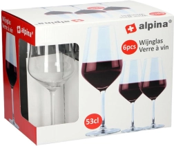 Sarkanvīna glāzes Alpina 530 ml (6 gab.)