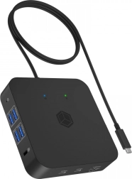 Dokstacija IB-DK4090-C 12 vienā ar USB-C, 3× HDMI un PD barošanu 100 W